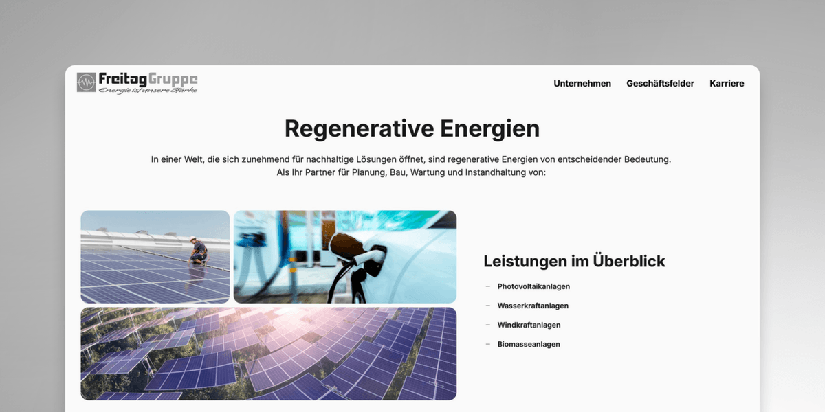 Regenerative Energien