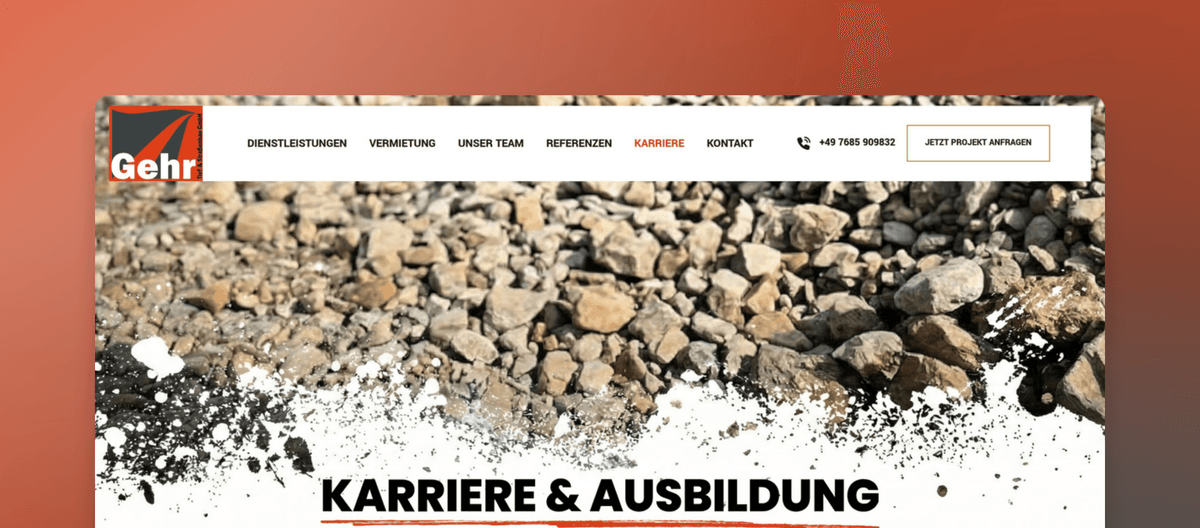 Karriere bei Gehr Tief- & Straßenbau: Bau deine Zukunft!