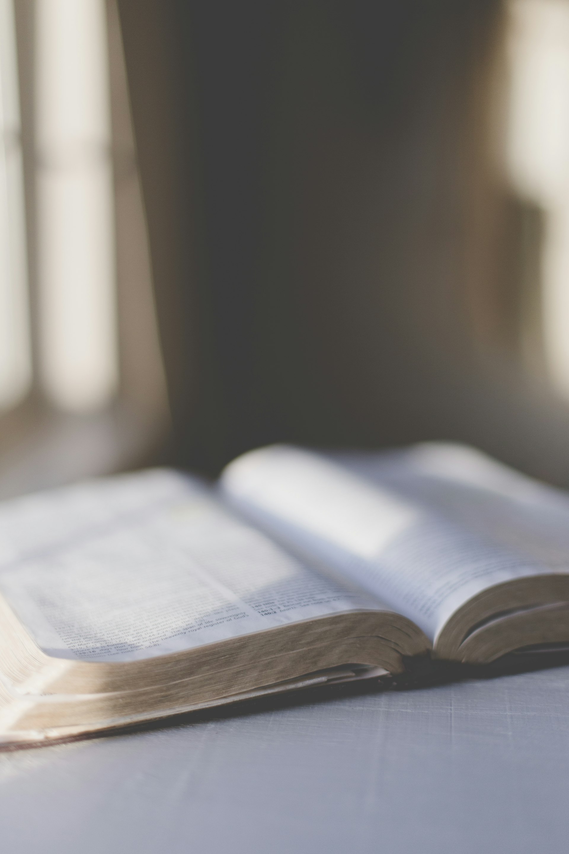 Stacks of Bibles prepared for distribution