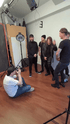 Behind-the-Scenes-Foto bei einem Bandshooting